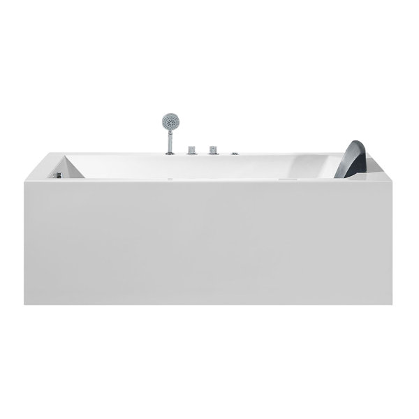 Ariel Bath 71'' x 31.5'' Alcove / Tile In Whirlpool Fiberglass Bathtub